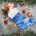 thumbnail image 6 of Beautiful Blue Tie Dye Christmas Stockings Christmas Presonalized Large Stocking Sock, Set of 1 Xmas Party Winter Decor Candy Bag Family Holiday Gift, 17.7 Inch, 6 of 7