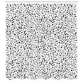 thumbnail image 3 of Ambesonne Black and White Shower Curtain, Notes and Chord, 69"Wx84"L, Black White, 3 of 3