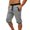 Gray, variant on Men's 3/4 Jogger Cotton Capri Pants Workout Gym Below Knee Long Shorts with Pockets Jogger Sweatpant Capris for Men Size 2XL Gray