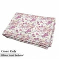 thumbnail image 5 of Fashion Floor Pillow Lounger Cover, Old-Fashioned Female Corset Accessories Vintage Girls Room Floral Design Print, Nap Mat Printed Fabric Case for 5 Pillows, 88" x 27", Beige and Pink, by Ambesonne, 5 of 5