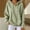 Army Green, variant on Women's Striped Hoodie Pullover Long Sleeve Drop Shoulder Casual Top with Kangaroo Pocket Drawstring Relaxed Fit Hooded Sweatshirt for Fall Winter