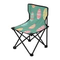 thumbnail image 2 of WOBOGO A Pattern Of Colorful Easter Eggs Camping Chair Convenient Four Corner Backrest Folding Stool Can Hold Up to 220lbs, 2 of 8