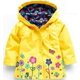 thumbnail image 4 of Kids Children Girls Flowers Hooded Waterproof Windproof Raincoat Jacket, 4 of 4