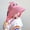 Pink, variant on SGFCWSX Boys Sun Hat Wide Brim UV Protection Neck Flap Chin Strap Breathable Summer Outdoor Beach Bucket Hats for Kids Blue Free Size