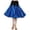 Blue, variant on XIAOCHA Women's High Waist Flared Dance Skirt Shiny Faux Leather A Line Ballroom Latin Skirt