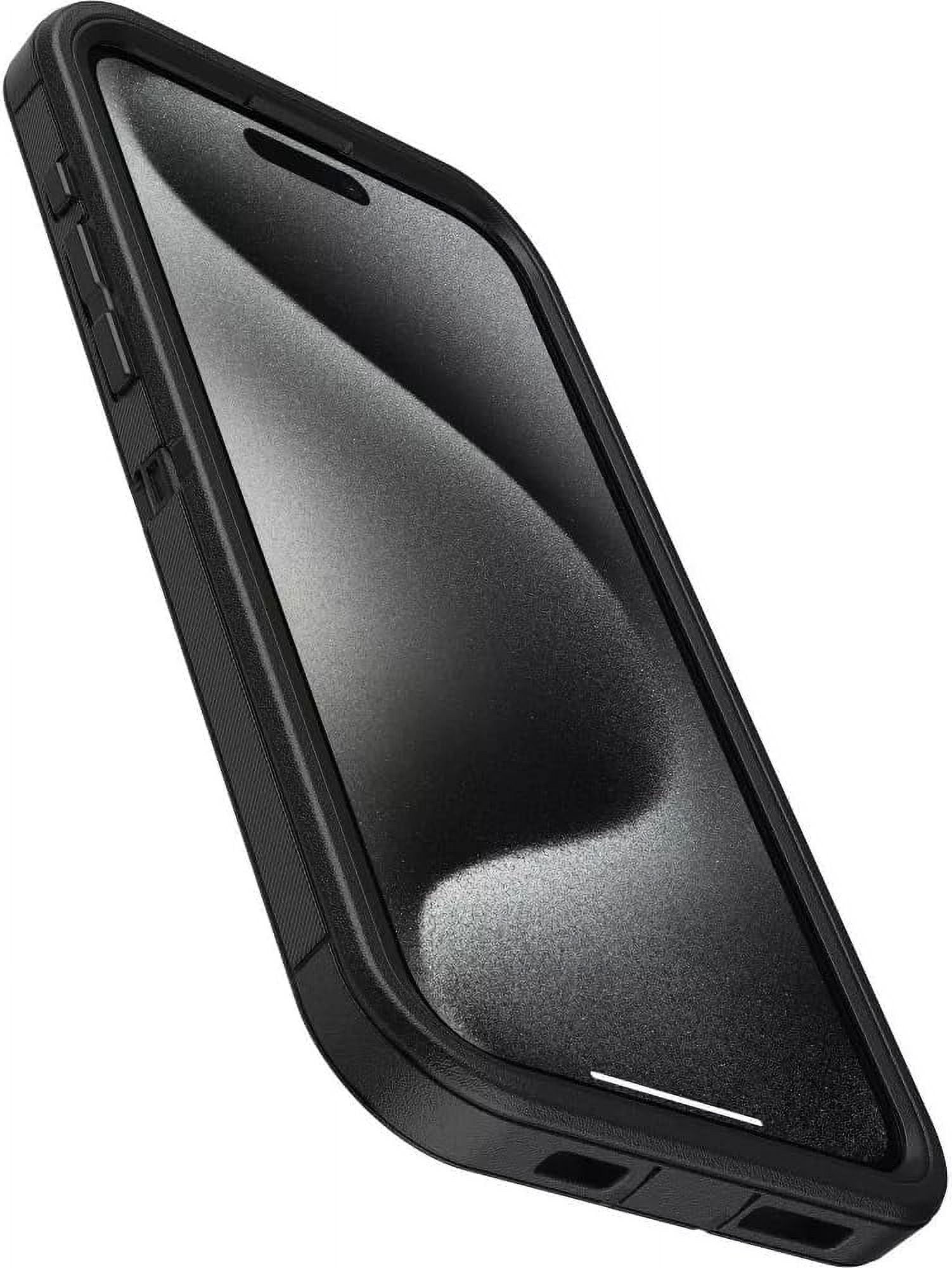 OtterBox iPhone 15 Pro Max (Only) - Defender Series Pro Case - Black - Screenless - Rugged & Durable - with Port Protection - Holster Clip Includes