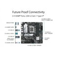 thumbnail image 4 of ASUS PRIME B660M-A D4 LGA 1700 (Intel 12th & 13th Gen) mATX Motherboard (PCIe 4.0, DDR4, 2xM.2 slots, 1Gb LAN, DP, 2 x HDMI, rear USB 3.2 Gen 2, front USB 3.2 Gen 1 Type-C, Aura Sync), 4 of 5