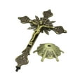 thumbnail image 1 of JESÚS Cross Statue Standing Crucifix, Figurine Table Cross Crucifix Jesus Crucifix, para la decoración del hogar de la mesa Decoración cristiana, 1 of 8