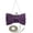Purple, variant on Evening Bag - Rosettes w/ Linear Beads - Silver - BG-639F-SL