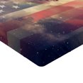 thumbnail image 2 of Ambesonne Outer Space Fitted Sheet, Cloudy Night USA, Twin XL Size, Multicolor, 2 of 3