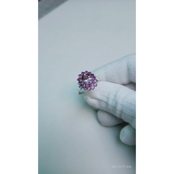 Natural Purple Amethyst Ring, Oval cut Amethyst Ring, 925 Sterling Silver Ring, amethyst ring Wedding Ring, Ring for gift, Hand Made Ring
