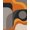 Orange, Pattern 7, variant on Design&I 8'x10' Washable Area Rug Extra Large Skid-Resistant Low Profile Orange Gray Geometric Design Elegant Abstract Shapes with Curved and for Living Room, Family