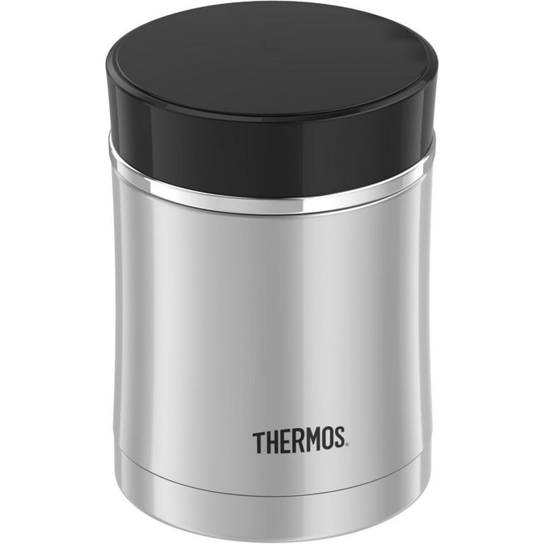 Thermos 16 Oz. Sipp Vacuum Insulated Stainless Steel Food Jar -  Silver/black : Target