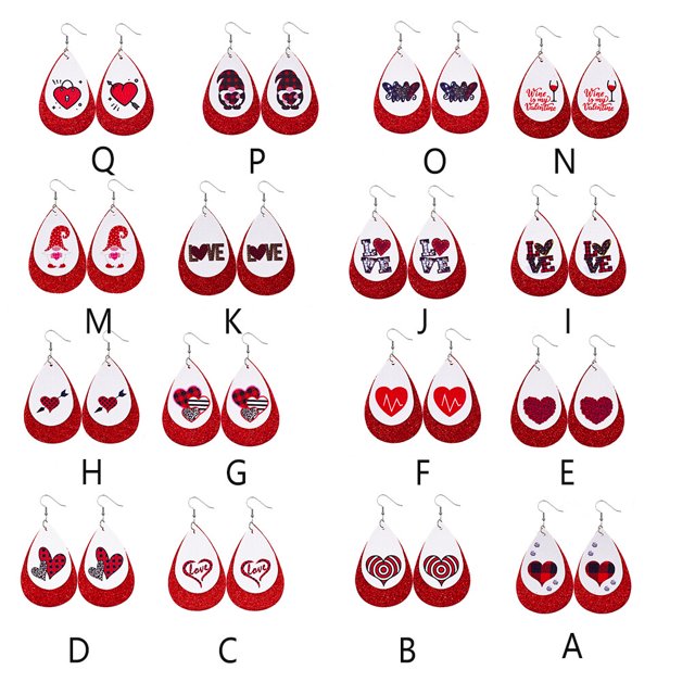 pitrice Dangle Earrings Print Popular Geometric Earring Anniversary Gift Decorations Daily Multiple Styles Ear Hanging Pendant Type 10 10