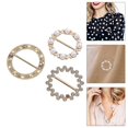 thumbnail image 2 of 3pcs Scarf Buckle Rhinestone Scarf Clip Delicate Scarf Fastener Waist Buckle, 2 of 3