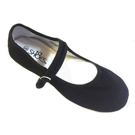 

Shoes 18 Womens Cotton China Doll Mary Jane Shoes Ballerina Ballet Flats Shoes 11 Colors (7 118 Black Micro Suede)