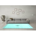 thumbnail image 3 of Ahgly Company Indoor Rectangle Solid Light Blue Modern Area Rugs, 2' x 5', 3 of 4