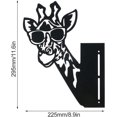 thumbnail image 5 of Adornos de metal para jardín con forma de jirafa para cercas, decoraciones para exteriores y el hogar, animales, decoración de jardín, esculturas, siluetas de hierro fundido, árboles, patios, arte de, 5 of 5