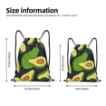 thumbnail image 2 of Gaeub Fresh Avocado Drawstring Backpack Bag Sport Gym Sackpack Heavy Duty String Backpack for Men Women-Medium, 2 of 6