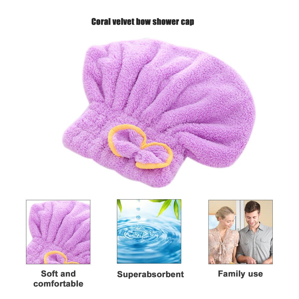 purple shower cap