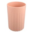 thumbnail image 1 of Vaso de baño Unique Bargains con líneas suaves taza de paja de trigo para baño para pasta de dientes 1 pieza rosa 4,09 ''x 2,80'', 1 of 1