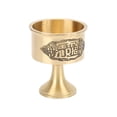 thumbnail image 1 of Liqueur Goblet, Vintage Hand Made Durable Sturdy Engraving Flower Pattern Brass Wine Glass  For Home For Wedding For Party, 1 of 8
