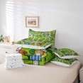thumbnail image 6 of Homewish Colorful Cars 7-Piece Twin Bedding Sets,City Road Bedding Comforter Set,Green Gray Sheet Sets For Boys Kids,Ultra Soft Home Decor Reversible, 6 of 8
