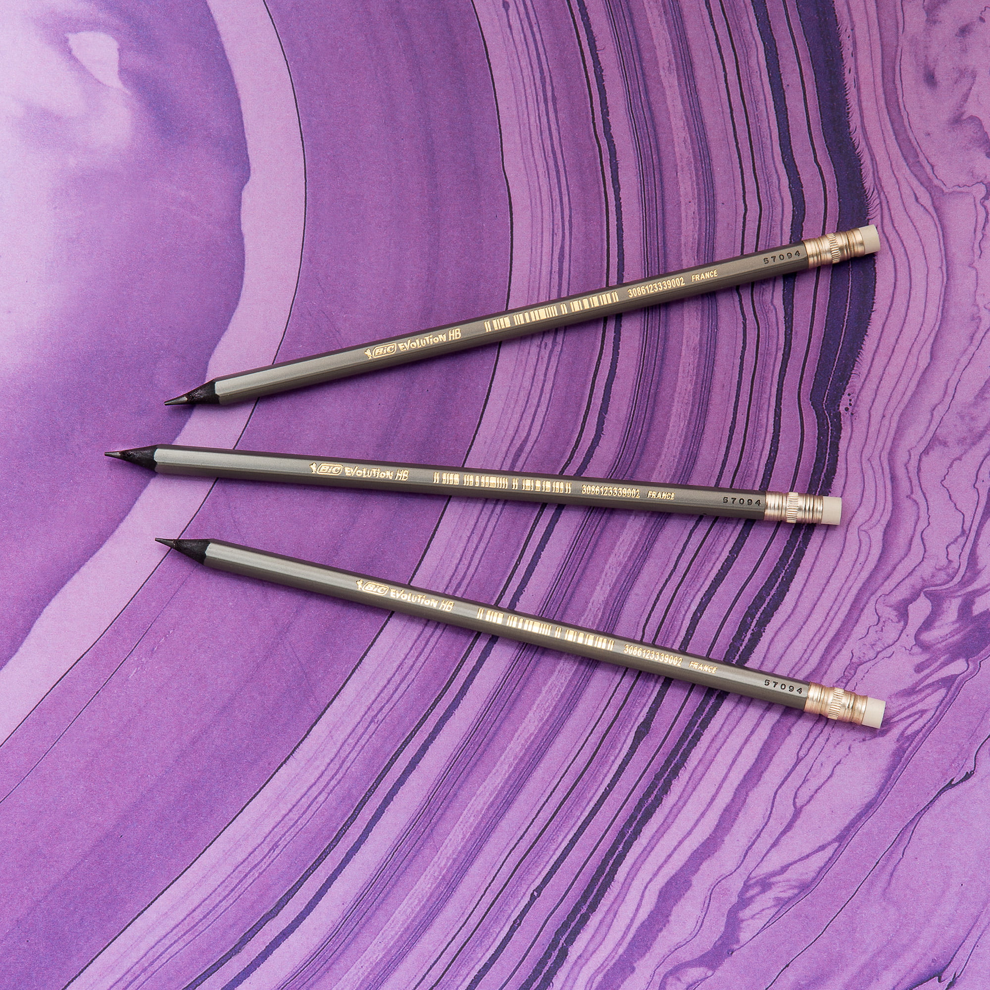 Evolution Cased Pencil 2 Lead New Gray Barrel 18-Count