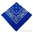 thumbnail image 3 of Greeniant Bandana de moda Bufanda cuadrada elegante Estampado de cachemira Diadema estampada Muñeca Pañuelo moderno Accesorios Regalos Azul Type3 NO3, 3 of 5