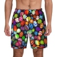 thumbnail image 2 of Picia Easter Eggs2 pattern Mens Swim Trunks with Compression Liner Stretch Beach Shorts Quick Dry with Zipper Pockets No-Chafing Board Shorts-X-Large, 2 of 9