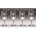 thumbnail image 2 of Brown Irish Coat of Arms Wine Glasses - Set of 4 (Sand Etched), 2 of 2