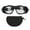 Black, variant on Riousery Sports Goggles Basketball Football HD Protective Eyewear for Outdoor Cycling Running Hiking Golf Training Glasses Black Anti Fog Adjustable 7.87 inches / 20 cm Length