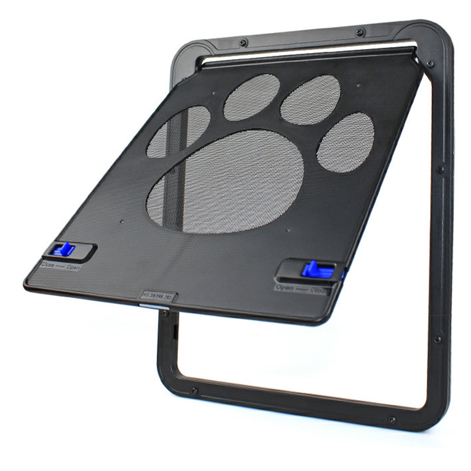 Pet Screen Door Cat Door Sliding Screen Pet Door with Flap Lock Automatically for Small