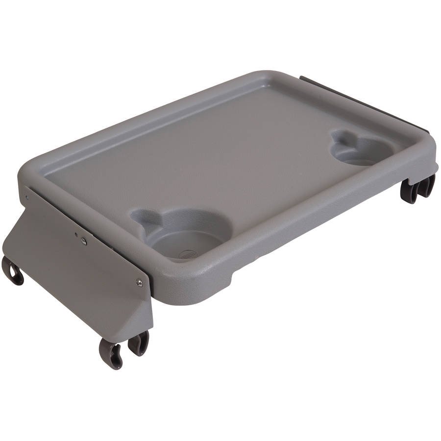 DMI Folding Walker Tray with Cup Holders, Tool Free, Locks in Place