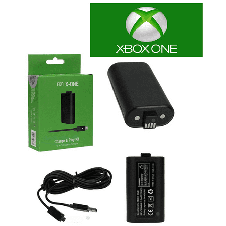 For XBOX ONE Controller Play and Charge Kit Xbox One NEW (1400mAh) (Generic)