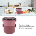 thumbnail image 3 of Thermos Alimentaire Chaud, Boîte à Lunch Empilable Tout-en-un, Boîte à Lunch Isolée Portable, Compartiment Thermique en Acier Inoxydable, Boîte à Lunch [Rouge], 3 of 9