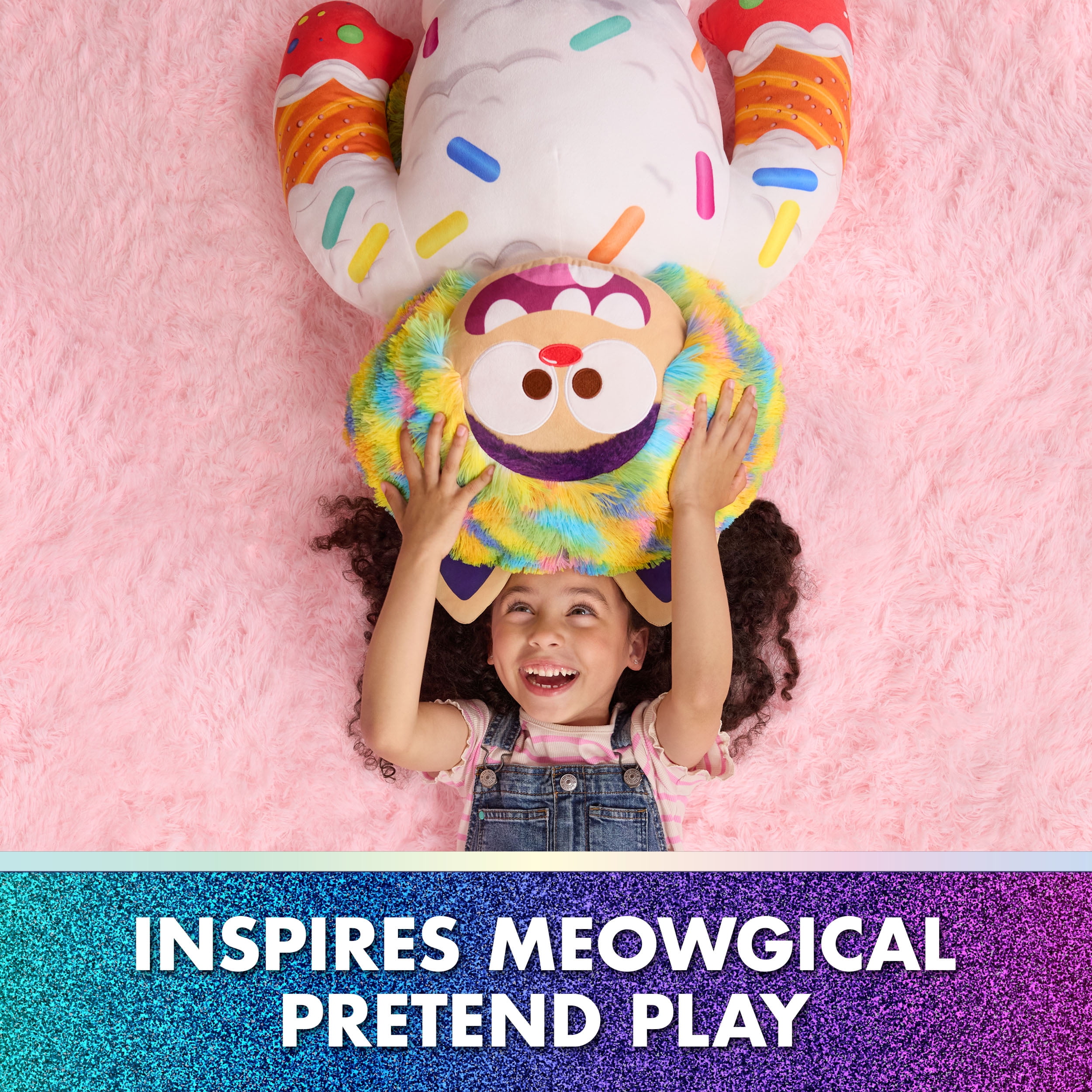Gabby's Dollhouse: The Movie, Jumbo Cookie Bobby Plush Toy with Super-Soft Fur, Kids Toys for Girls & Boys Ages 3 and up
