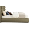 thumbnail image 4 of Meridian Furniture Adam Olive Boucle Fabric King Bed, 4 of 10