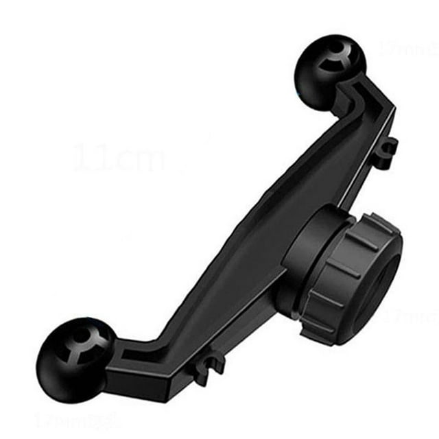 SharkTRUE Upgraded 17mm Ball Head Car Mount: Dual-Clamp, Multi-Device, 360° Rotation, Strong Suction
