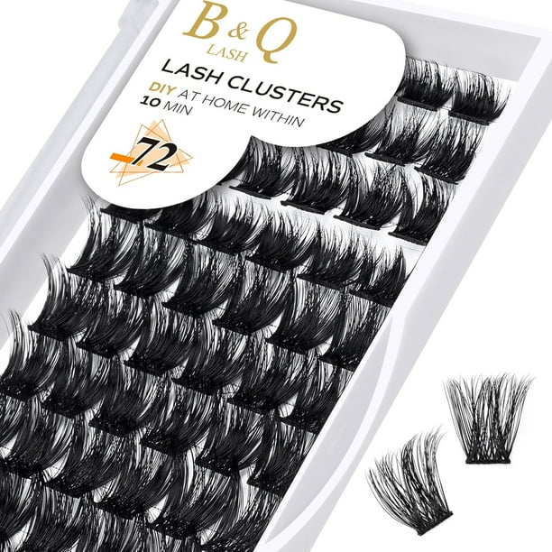 Lash Bond and Seal 10ML B&Q Lash Cluster Bond and Seal Pegamento para pestañas Pegamento para pestañas DIY Extensiones de pestañas Impermeable Unión y sello de larga duración (Black Bond+Black Seal)