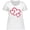 AA-White, variant on Inktastic Three Red Hearts Women's Plus Size T-Shirt