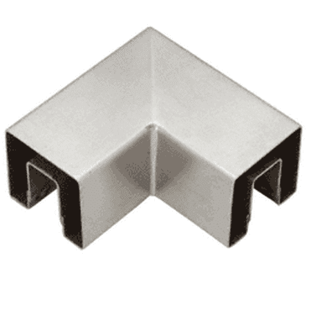 

CRL GRS207HBS Brushed Stainless 90 Degree Horizontal Corner for 2 Square Glass Cap Railing