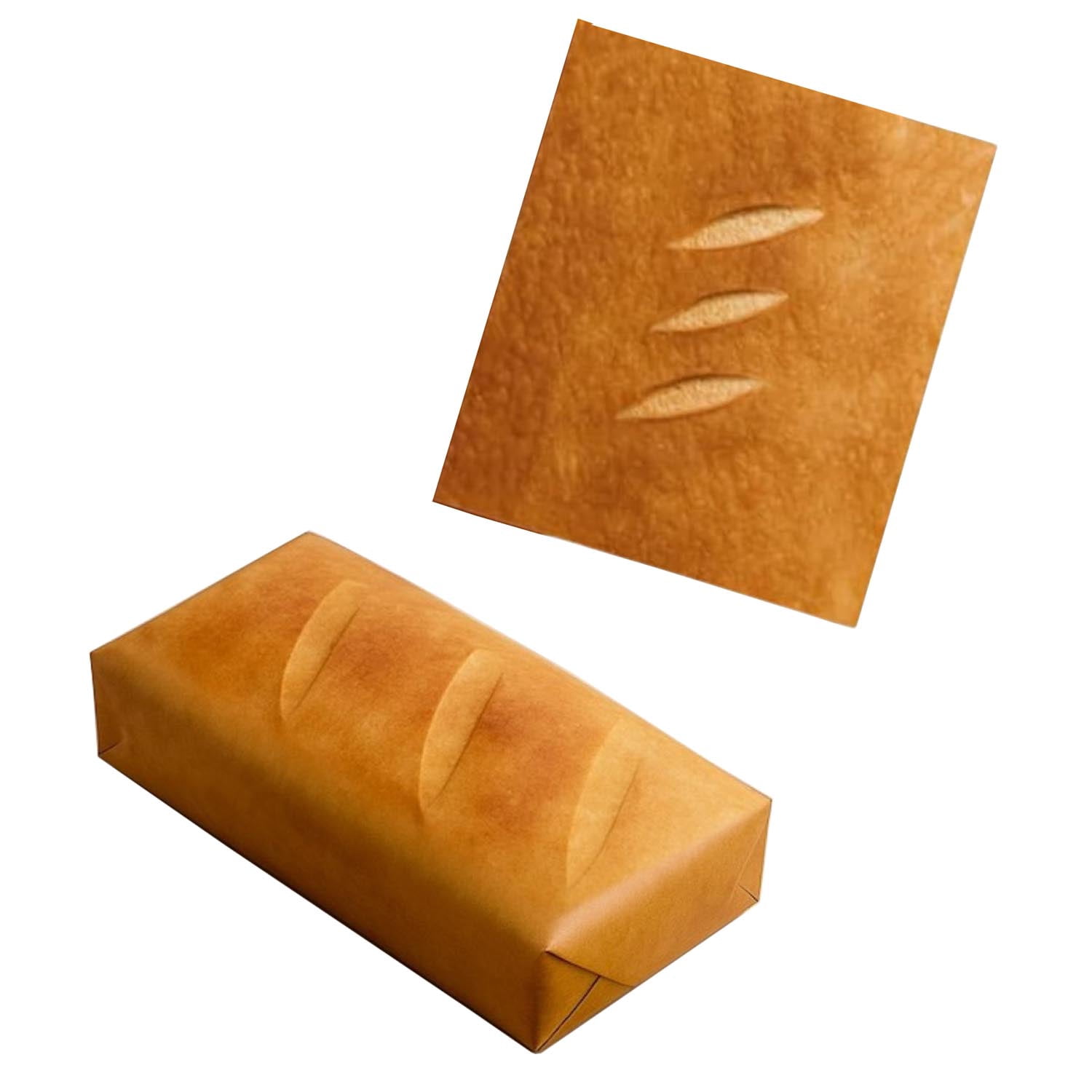 Bread Shape Gift Wrapping Paper, Nteresting Packaging Pattern Kraft Paper, Rustic Bread, Baguette, And Toast Designs, Oil-Resistant And Tear-Resistant Kitchen Supplies for DIY, Party 42PCS