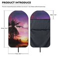 thumbnail image 6 of Chririnla Car Seat Towel Cover, Compatible with Truck Seat and Van, Terry Cloth Car Seat Cover for Trucks Cars, Tropical Sunset Palm Tree, 6 of 6