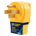thumbnail image 4 of Camco 55255 Heavy Duty RV 50 AMP Male Plug Replacement with Power Grip Handle, 4 of 19