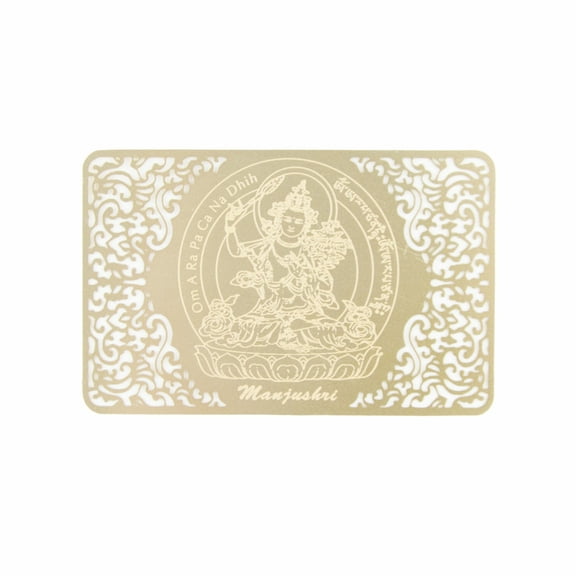 Manjushri Gold Talisman, Feng Shui Amulet, Tibetan Amulet