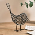 thumbnail image 6 of BiFandian Modern Wire Iron Bird Figurine, Creative Metal Craft Bird Tabletop Ornament, Farmhouse Artisan Bird Statues for Home Office Desktop Spring Decoration Indoor, 6 of 6