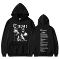 thumbnail image 2 of Sudadera con capucha de rapero Tupac 2Pac para hombre y mujer, ropa de calle con estampado de Hip Hop, Y2k, chándal Unisex, 2 of 3