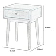 thumbnail image 5 of Mesa auxiliar de madera Benzara con 1 cajón, color marrón de mediados de siglo, 5 of 5