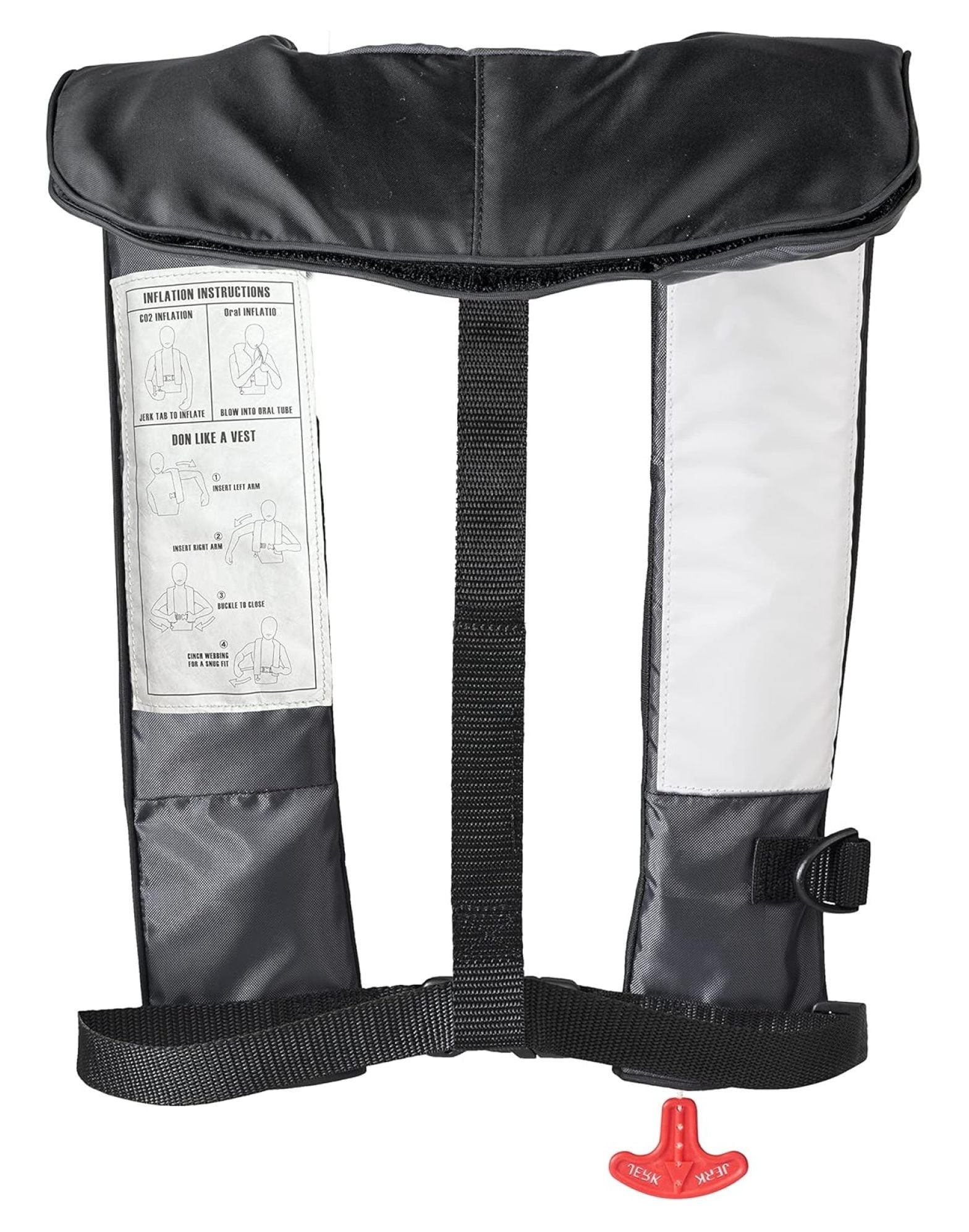 Cirro 26 Automatic/Manual Inflatable Life PFD for Adults ( Black) | US Guard (USCG) Approved Self Inflating Life Vest Preserver